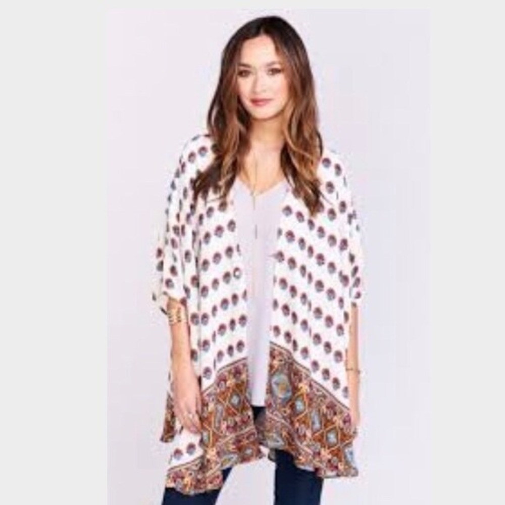 Show Me Your Mumu Bali Kimono Size Large Beachy Festival Boho